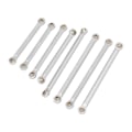 Miniatyrbild 7 av 8: RC Rod Linkage Kit CNC aluminiumlegering Lättvikts RC Suspension Links Set för Traxxas 1/18 RC Car Silver