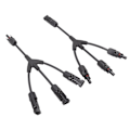 Miniatyrbilde 5 av 8: 2 STK Y-grener Solcellekoblinger 1 til 3 Splitter Solcellekabel Ledningskontakt PV Solcelle Parallell Adapter 1000V DC