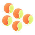 Miniatyrbillede 7 af 8: 5 stk. 6 cm gummi tennisbolde Elastiske squashbolde trykaflastningsbolde til træningsunderholdning Orange