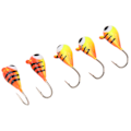Miniatyrbild 3 av 8: 5 ST Utomhus isfiske Jigs Kit Micro Ice Fishing Abborrkrokar Vinterfiskedrag 4MM
