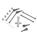 Miniatyrbilde 5 av 8: RC Fremre Bakre Drivakselsett Stål CVD Drivaksel for SCY 16101 16102 16103 16201PRO 1/16 RC Bil