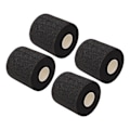 Miniatyrbillede 8 af 8: 4 stk. Fitness Bandage PU Svamp Elasticitet God åndbarhed Atletisk Wrap til Fitness Fodbold Sort