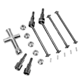 Miniatyrbilde 8 av 8: RC Fremre Bakre Drivakselsett Stål CVD Drivaksel for SCY 16101 16102 16103 16201PRO 1/16 RC Bil