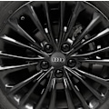 Miniatyrbilde 4 av 5: 4 stk. Passer til Audi A6L A8 A1 A3 A4 A6 C5 Q7 importert Q5L hjulkapsel nav senterdeksel svart dekkdeksel 60mm