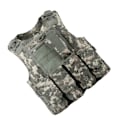 Miniatyrbild 2 av 8: Militärväst för män Lätt justerbar utomhusträningsväst Flerfunktions utomhusutrustning för fiske och resor ACU