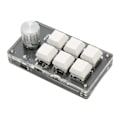 Miniatyrbilde 2 av 8: 6 Tasters Mini Tastatur med Knott Blå Bryter Kablet USB Trådløs Bluetooth Dobbel Modus Tilkobling DIY Programmerbart Mekanisk Tastatur Hvit