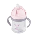 Miniatyrbilde 5 av 8: 250 ml halmkopp lekkasjesikker myk tut Nydelig mønster Lett å gripe Sippy-flaske for babybarn