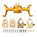 Miniatyrbild 1 av 8: Framaxelhus Styrkopp CNC RC bil metall framaxelhus Set för FMS för Xiaoqi FCX24 1/24 Half RC Car Gold