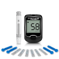 Miniatyrbild 4 av 5: Smart Digital Blodsockermätare Portabelt Blodsockertestkit med Blodsockerteststickor