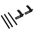Miniatyrbillede 6 af 8: RC frontkofanger aluminiumslegering modelbil frontkofanger udskiftning til 1/10 RC bil sort