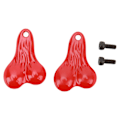 Miniatyrbild 1 av 8: 2st RC Bumper Ball Bull Nut Zinklegering Hängande kulmuttrar för Traxxas SCX24 FX24 Red