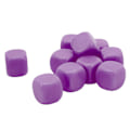 Pikkukuva 5 / 8: 30 kpl hauskoja tyhjiä noppia Set DIY Puzzle Pyöreä kulma 6-sivuiset nopat lautapeleihin Matematiikan oppiminen Violetti