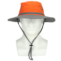 Miniatyrbillede 1 af 8: UPF50+ fiskehat med reflekterende stribe Mesh-ventiler Justerbar solhat med bred skygge til udendørs klatring i bjergbestigning Orange