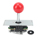 Miniatyrbilde 1 av 8: Arcade Joystick Gamepad DIY Joystick Arcade Game Fighting Stick Erstatningsdeler Pin Kretskort med kulehode Rød