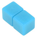 Miniatyrbild 4 av 8: 6st Blank tärningsuppsättning rätvinklig plast hexaedriska kuber Klassrumsbrädspel DIY Math Counting Undervisningsfest Gunst Kul Blå