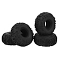 Miniatyrbillede 7 af 8: 4 stk. RC Crawler Dæk Fleksibel universel udskiftning RC Gummi Dæk Skin til 2,2 tommer store hjul