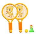 Miniatyrbild 2 av 8: Barn badmintonracket Lätt badmintonracket leksaksset för 3–7 år Pojkar Flickor inomhus utomhus orange ankunge