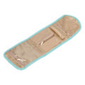 Miniatyrbillede 7 af 8: Rejsesmykker Organizer Udendørs Foldbar Pung Etui Taske til Halskæder Øreringe Ringe S Cyan
