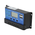 Miniatyrbillede 4 af 8: 12V 24V Solar Charge Controller USB-port Overladningsbeskyttelse Solpanel Batteriregulator med LCD-skærm 20A