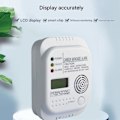 Miniatyrbild 2 av 4: Kolmonoxiddetektor, Batteridriven, Gasdetektor med Display och Termometer