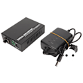 Miniatyrbilde 1 av 8: Fiber Media Converter Gigabit 1 Optisk Port 4 Elektriske Porter Opptil 25km RJ45 Port Fiber Transceiver SFP Modul 100‑240V EU-kontakt