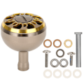 Pikkukuva 1 / 8: 38MM Täysmetallinen Kalastuskelan Kahvan Muokkaus Power Knob -kela 2000-6000 mallin hyrräkeloille (Café d'or)