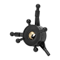 Miniatyrbilde 2 av 8: RC Helikopter Swashplate Plast og Kobber Swashplate deler Erstatning for Wltoys V912 A V915 A RC Helikopter