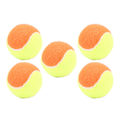 Miniatyrbillede 3 af 8: 5 stk. 6 cm gummi tennisbolde Elastiske squashbolde trykaflastningsbolde til træningsunderholdning Orange