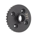 Miniatyrbillede 2 af 8: RC Diff Gear Stål Højholdfast RC Differential Ring og Pinion Gear til 1/10 fjernbetjeningsbil 33T 12T