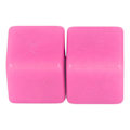 Miniatyrbild 8 av 8: 6st Blank tärningsuppsättning rätvinklig plast hexaedriska kuber Klassrumsbrädspel DIY Math Counting Undervisningsparty Favor Fun Pink