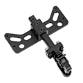 Miniatyrbillede 8 af 8: RC trækkrog Aluminiumslegering Justerbar letvægts anhængertræk til SCX6 1/6 sort