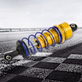 Pikkukuva 6 / 8: 2st 92 mm RC öljypaineen säädettävä etuiskunvaimentimet Sopii ZD Racing 7358 1/10 RC-autolle Kulta