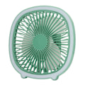 Pikkukuva 8 / 8: Pöytätuuletin Power säädettävä matalan melun latautuva Mini kannettava pystysuora riippuva tuuletin LED-valolla Mint Green
