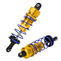 Pikkukuva 2 / 8: 2st 92 mm RC öljypaineen säädettävä etuiskunvaimentimet Sopii ZD Racing 7358 1/10 RC-autolle Kulta