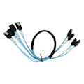 Miniatyrbilde 8 av 8: MINI SAS 4SATA Overføringskabel Kobles til SDD Harddisk Datamaskin Server Høy Hastighet 7P til 4SATA Datakabel 0.5m