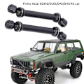 Miniatyrbillede 7 af 8: 2 stk. sort metal CVD drivaksel tilbehør til Axial SCX10/CC01/D90/D110 1/10 RC bil - Sort (88-113mm)