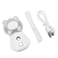 Pikkukuva 7 / 8: Nano Mist Sprayer Söpö Karhun Muoto 300ML USB Ilmankostutin Ihoa Kosteuttava Kasvojen Suihkutin Ajastimella Valkoinen