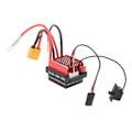 Miniatyrbillede 2 af 8: 60A Børstet ESC XT60-stik 6V 2A BEC-udgang 1/10 RC Bilbørstet elektrisk hastighedsregulator til Traxxas til HSP til Redcat