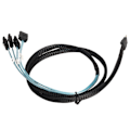 Pikkukuva 1 / 8: SAS-kaapeli SFF‑8654‑4 SATA 7 Pin Array Disk Nopeampi tiedonsiirto Mini PVC Tietokonetarvikkeet 1 metri / 3,3 jalkaa