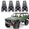 Pikkukuva 5 / 8: 4 kpl Metallinen iskunvaimentimen säätökiinnike tarvikkeet Axial SCX10 1/10 mittakaava RC Crawler Auto Black CA6243