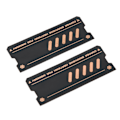 Miniatyrbillede 8 af 8: Hukommelseskøling Køleplade Grafen Hurtig Ledning Stabil Holdbar Kobber Køleplade til DDR4 DDR5 Laptop Hukommelse 2 stk