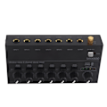 Miniatyrbild 3 av 8: Ljudmixer Ultra Compact Metal Low Noise 6 Channel Stereo Line Mixer för Studio Scen Small Clubs Bar 100 till 240V EU-kontakt