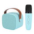 Miniatyrbild 6 av 8: Mini karaokemaskin med trådlös mikrofon Bärbar Bluetooth-högtalare för barn Vuxna Blå