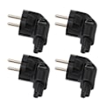 Pikkukuva 4 / 8: 4kpl EU4.8MM - IEC320 C5 -virtasovitin Universaali Standardi Tietokoneen Virtasovitin EU-pistoke 100‑250V