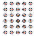 Miniatyrbillede 4 af 8: 30 stk. bueskydningsmålspapir recurve compound pulley bue helring skydemålspapir
