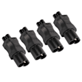 Miniatyrbillede 2 af 8: 4 stk. IEC320 C6 til IEC320 C5 Strømadapter IEC320 C6 til C5 Strømkabel Adapter Konnektor Konverter til Laptop