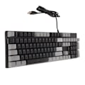 Miniatyrbilde 5 av 8: 104 Tasters Mekanisk Gaming Tastatur 28 Bakgrunnsbelysningsmoduser Blå Bryter Plug and Play RGB Kablet Datamaskintastatur for Windows for Linux Svart Grå