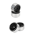 Miniatyrbilde 8 av 8: 4 STK RC Beadlock Hjulnav Aluminiumlegering RC Hjul Felger Nav for Traxxas 1/18 RC Biler for Axial SCX24 1/24 RC Biler Svart