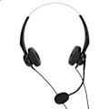Miniatyrbilde 5 av 8: Kablet Business Headset Støyreduserende Binaural Telefon Headset med Mikrofon for Kontor Kundesenter USB-plugg