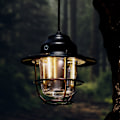 Pikkukuva 5 / 8: Ladattava LED-retrolyhty kannettava telttavalaisin ulkokäyttöön, pikniktunnelmavalaisin, musta